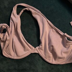 Abercrombie & Fitch Shimmery Blush Underwire Bikini Top